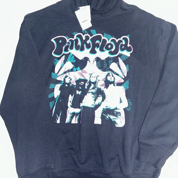 Pink Floyd Women's Black & Pink Hoodie Sweatshirt Size M Cod/1251 - Picture 3 of 7